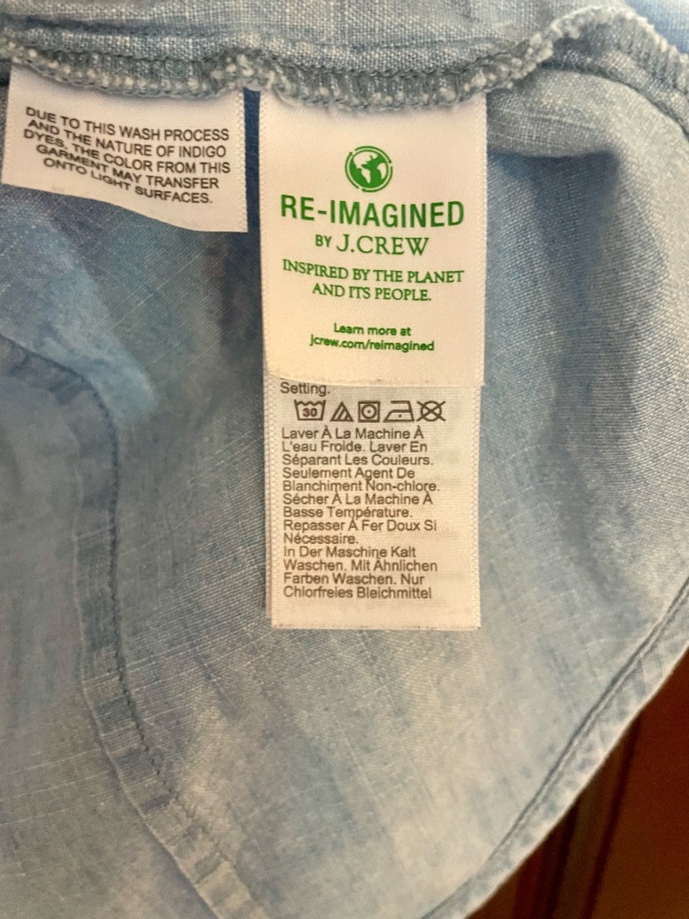J. Crew Sleeveless chambray button-up shirt in signature fit, XS - Picture 4 of 5